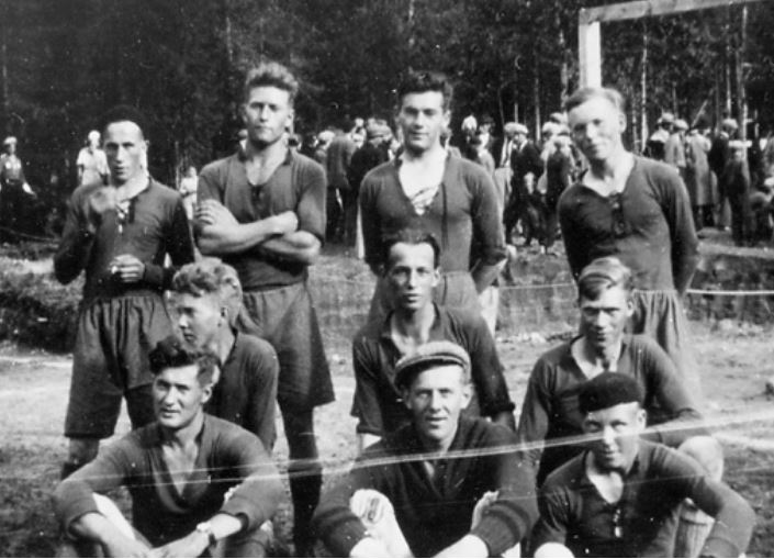 Brattbäckens fotbollslag år 1934.